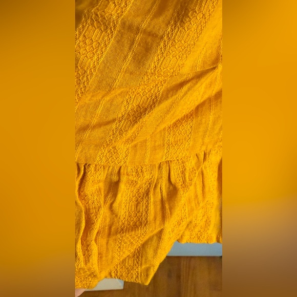 Universal Thread Mustard Yellow Eyelet Dress - Size 3X - Picture 11 of 13